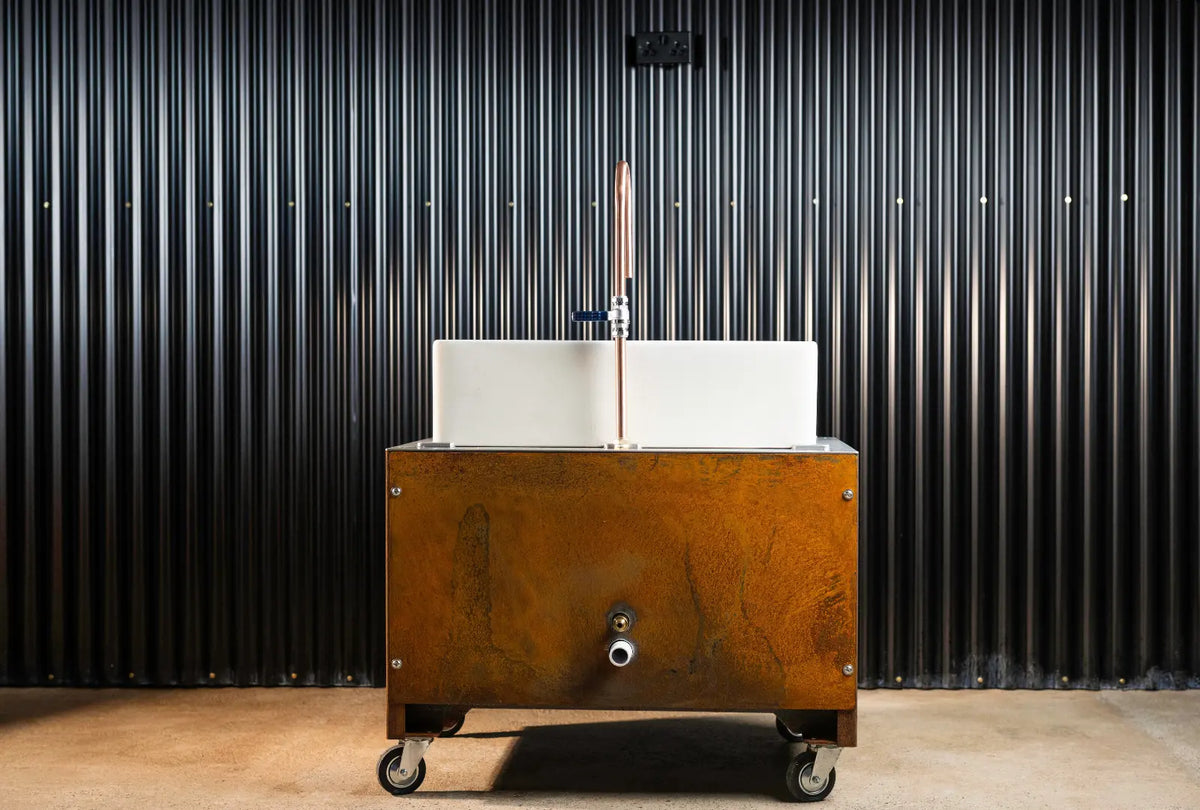 Belfast Sink Unit - CorTen