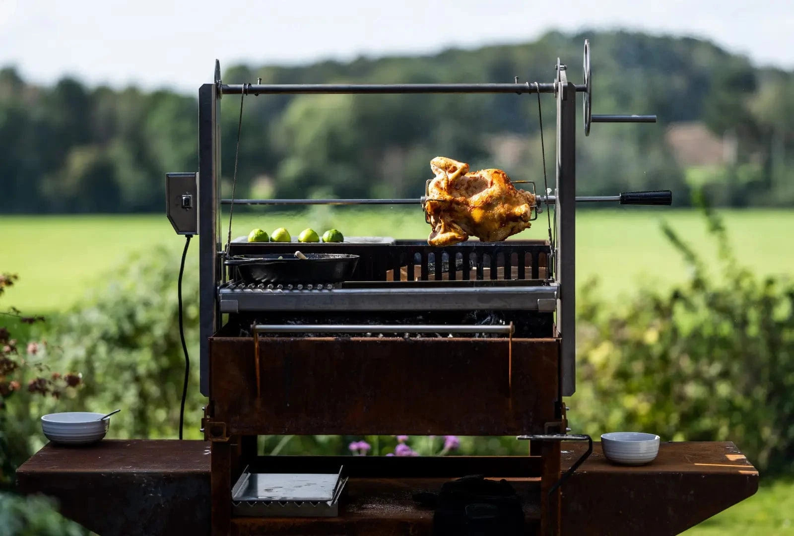 Somerset Grill Co Asado Cor-Ten Outdoor Kitchen with Argentinian Grill Asado Cor-Ten Outdoor Kitchen Bundle