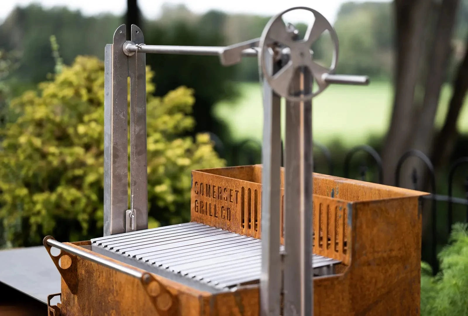 Somerset Grill Co Asado Cor-Ten Outdoor Kitchen with Argentinian Grill Asado Cor-Ten Outdoor Kitchen Bundle