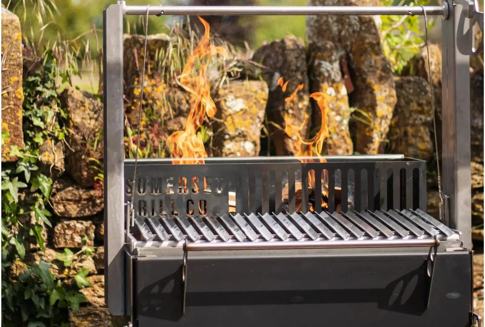 Somerset Grill Co Asado Gunmetal Outdoor Kitchen Bundle with Argentinian Grill Asado Gunmetal Outdoor Kitchen Bundle