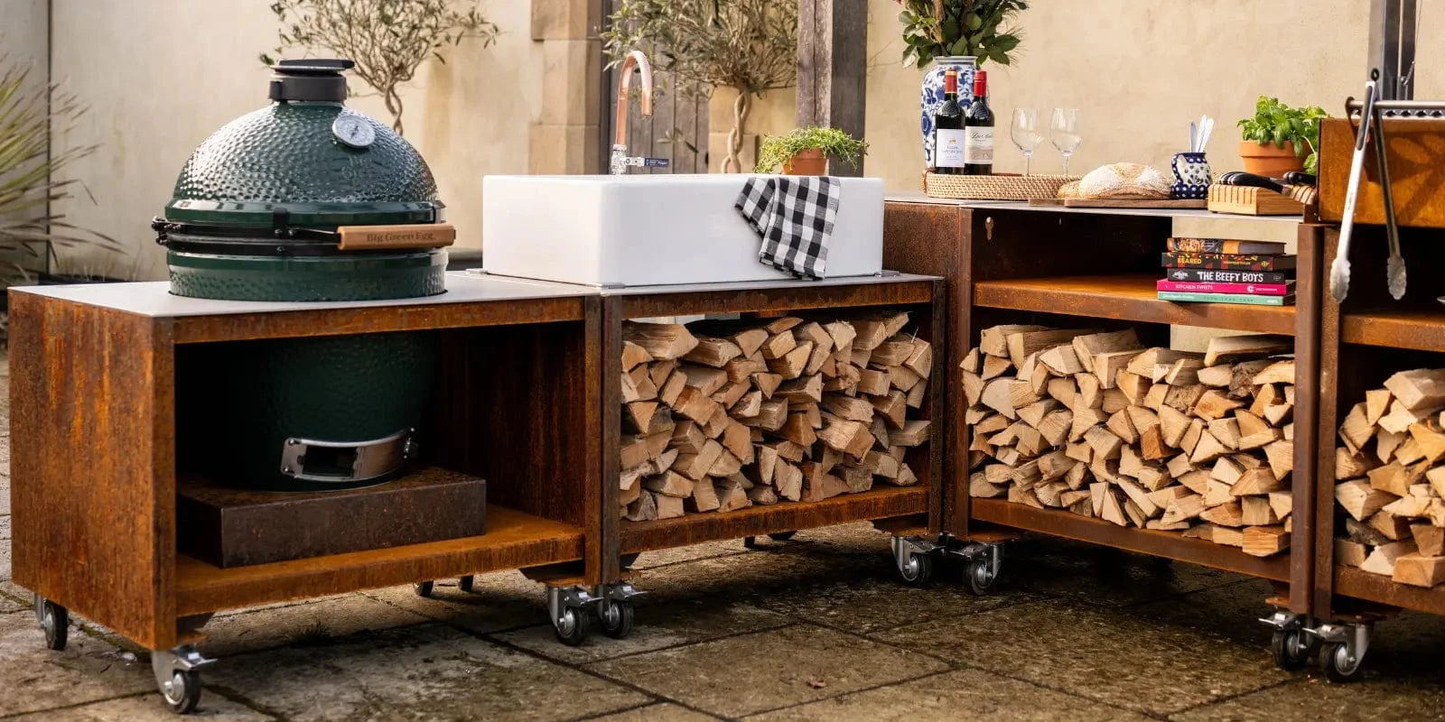 Somerset Grill Co Kitchen Corner Unit - Corten Kitchen Corner Unit - Corten