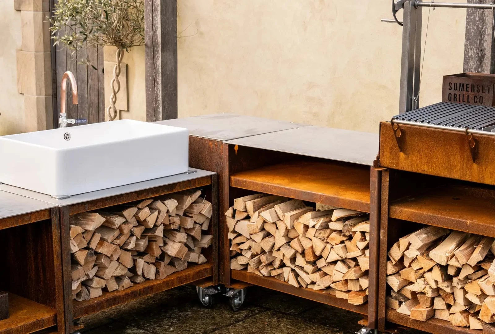 Somerset Grill Co Kitchen Corner Unit - Corten Kitchen Corner Unit - Corten