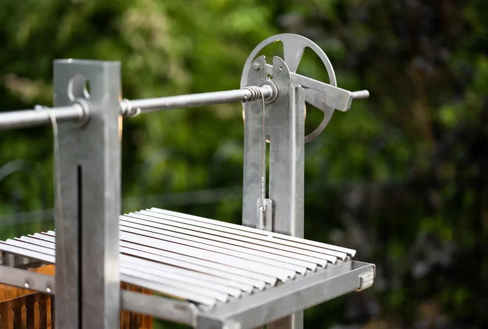 Somerset Grill Co Outdoor Kitchen with an Argentinian Grill Grande Cor-Ten Outdoor Kitchen Bundle