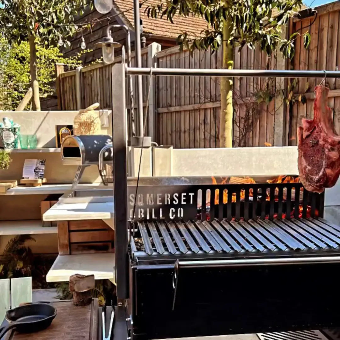 Tomahawk Cooking on Asado Grill 