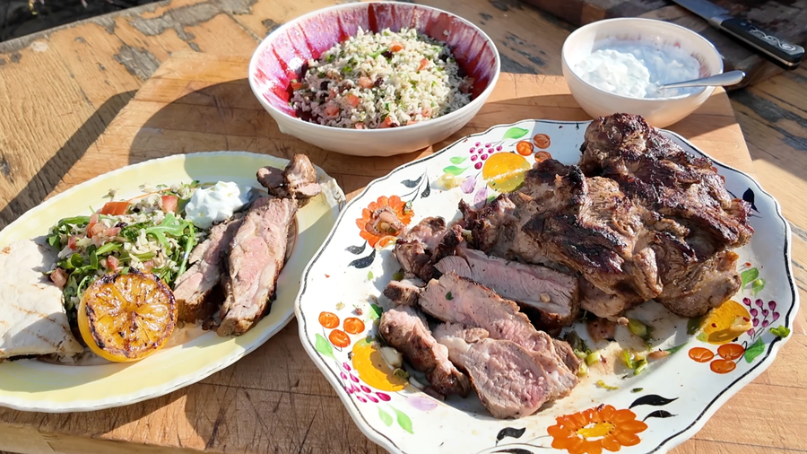 Wood-Fired Butterflied Lamb Shoulder