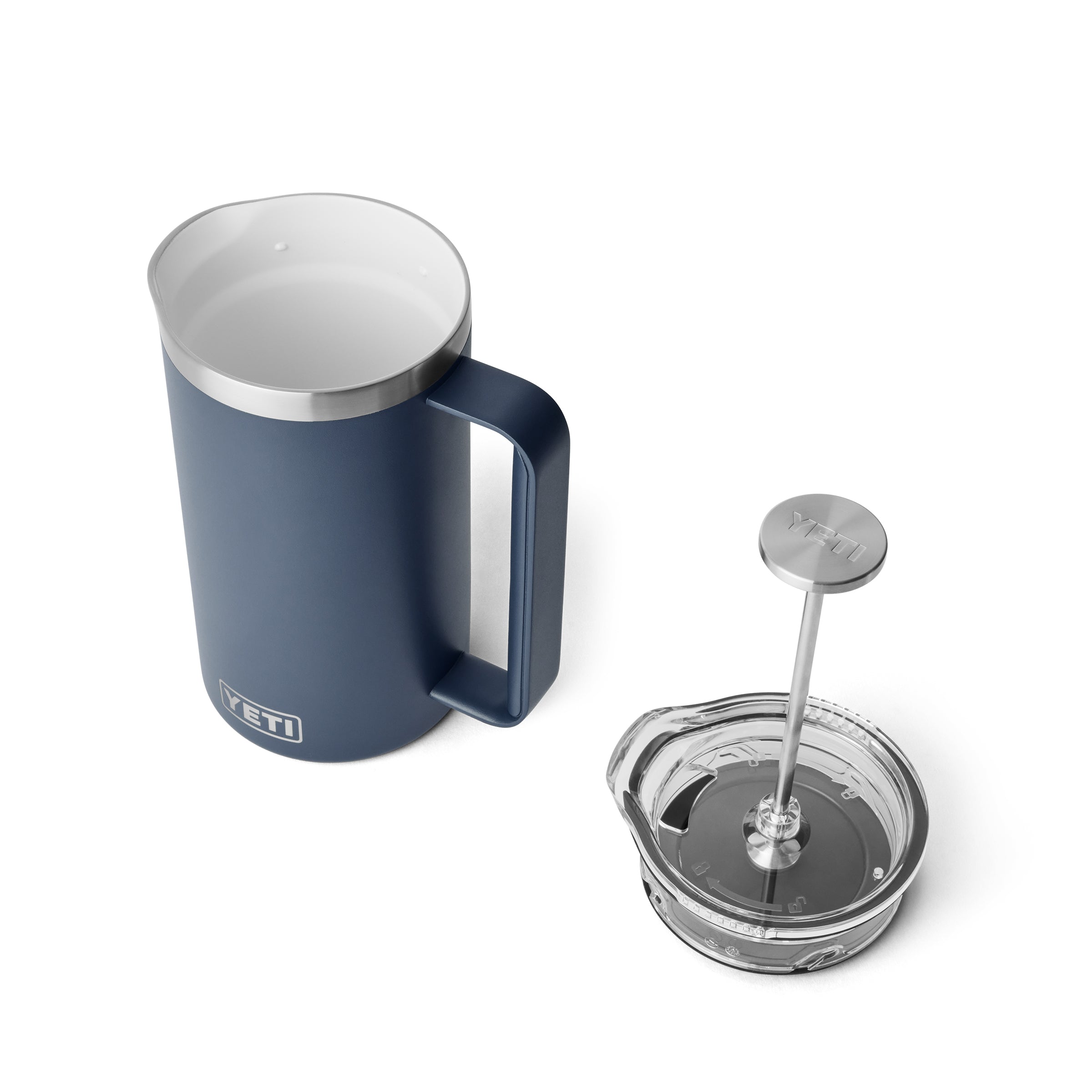 French Coffee Press 34oz Navy