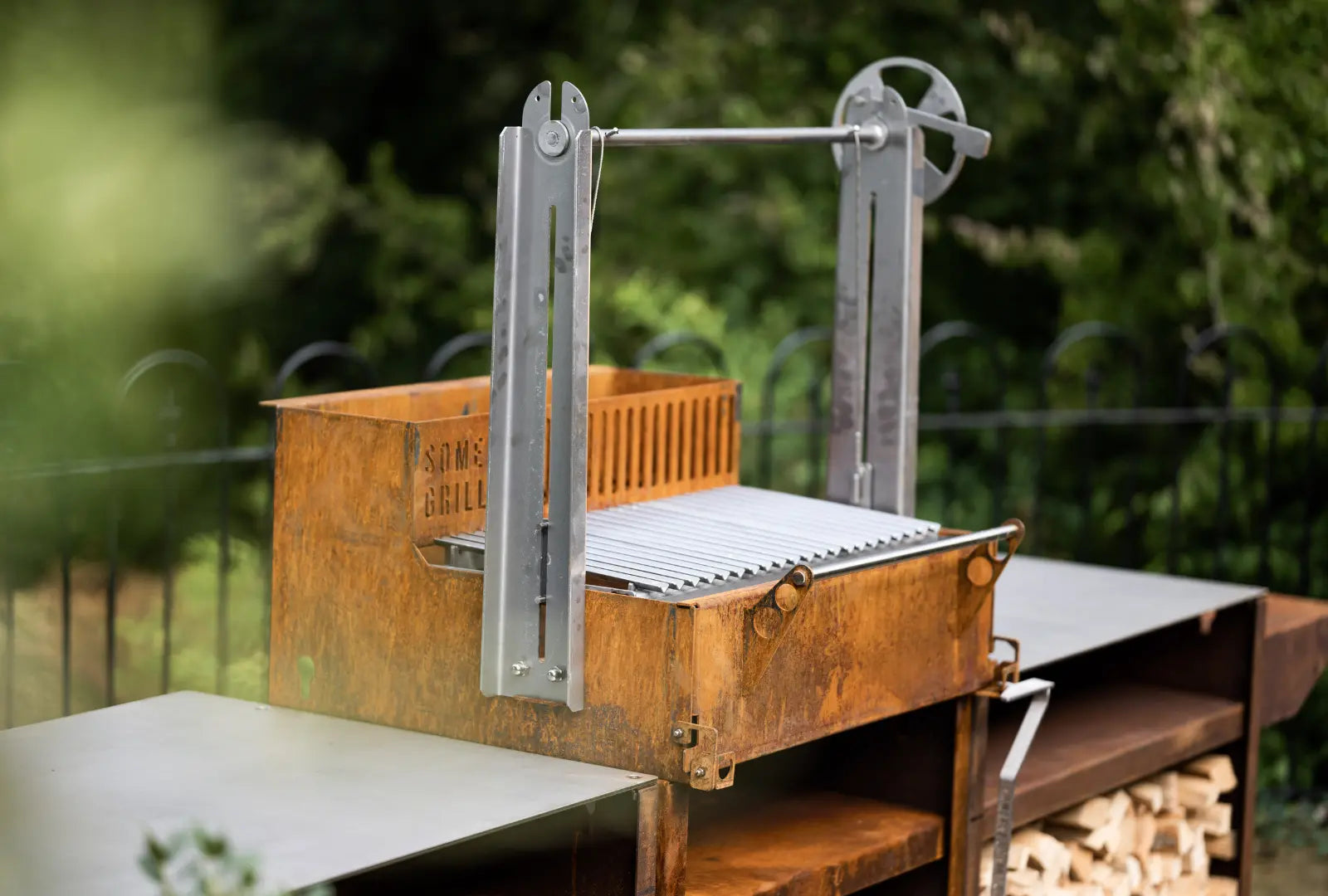 Outdoor Kitchen Made From Cor-Ten 