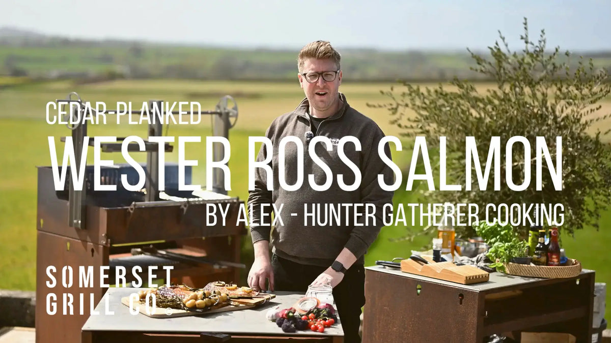 Cedar-Planked Wester Ross Salmon By Alex - Hunter Gatherer Cooking
