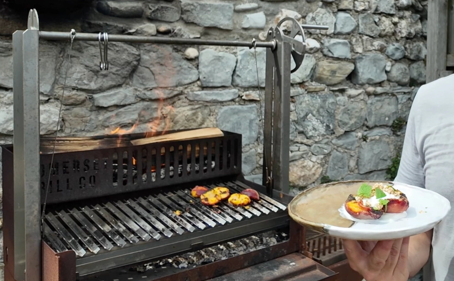 Grilled Peach, Yoghurt & Granola Recipe Somerset Grill 