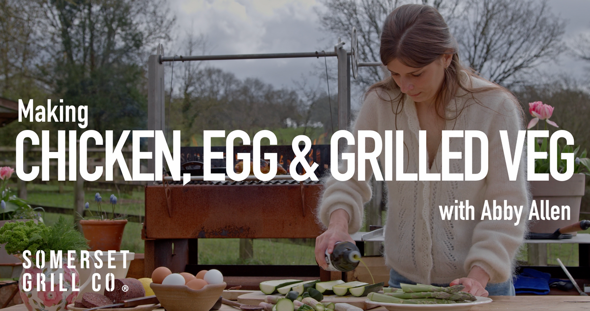 Spatchcock Chicken, Grilled Veg and Eggs - Recipe by Abby Allen