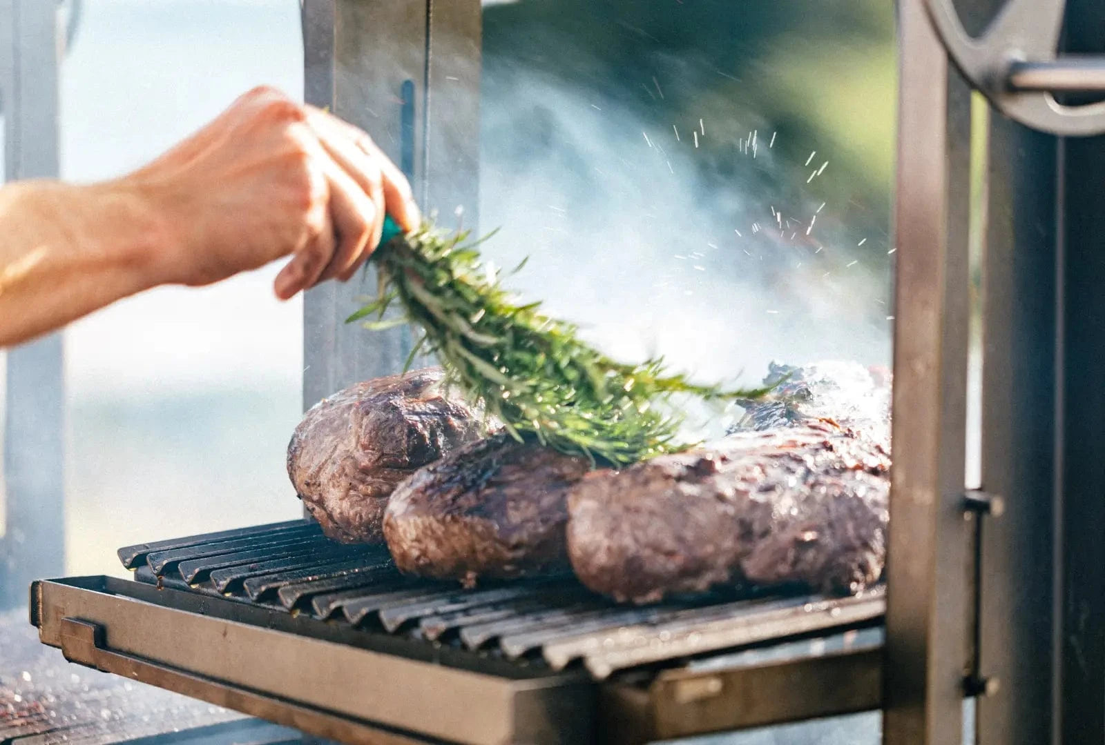 Somerset Grill Co Grande Gunmetal Argentinian Grill  Grande Gunmetal