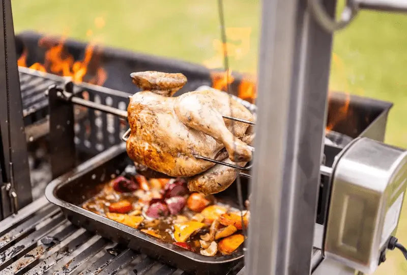 Somerset Grill Co Grande Gunmetal Outdoor Kitchen Bundle with an Argentinian Grill Grande Gunmetal Outdoor Kitchen Bundle