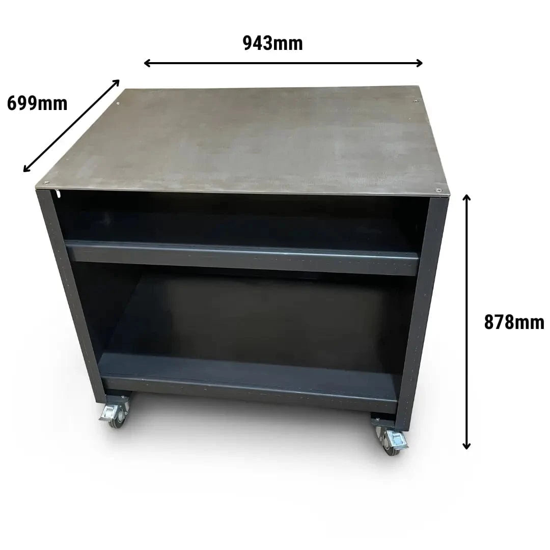 Somerset Grill Co  Prep Table For Outdoor Cooklng Grande Gunmetal Outdoor Kitchen Worktop Unit