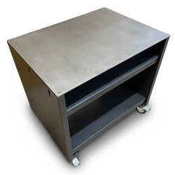 Grande Gunmetal Prep Table with 304 Stainless Steel Worktop